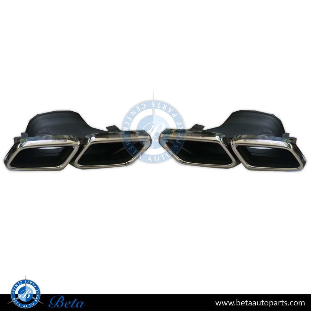 Exhaust Tips AMG E63/GLC63 Silver Color for Mercedes E-Class/GLC-Class W213/W253, Part Number 2134903100 / 2134903200 Exhaust Tips AMG E63/GLC63 Silver Color for Mercedes E-Class/GLC-Class W213/W253, Part Number 2134903100 / 2134903200